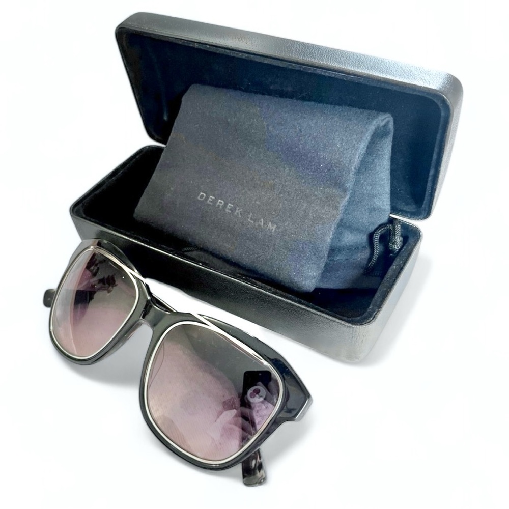 NEW Derek Lam Hudson Tortoiseshell Acetate Cat Eye Aviator Sunglasses - Picture 7 of 7
